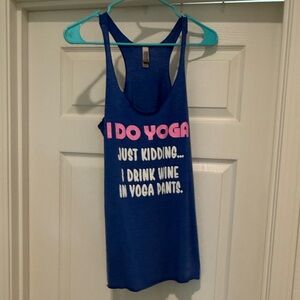 Next Level Apparel yoga and wine tank